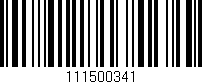 Código de barras (EAN, GTIN, SKU, ISBN): '111500341'