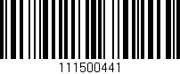 Código de barras (EAN, GTIN, SKU, ISBN): '111500441'