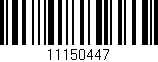 Código de barras (EAN, GTIN, SKU, ISBN): '11150447'