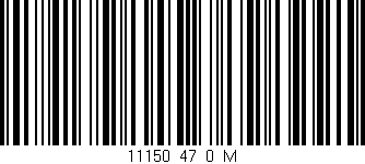 Código de barras (EAN, GTIN, SKU, ISBN): '11150_47_0_M'