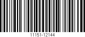 Código de barras (EAN, GTIN, SKU, ISBN): '11151-12144'