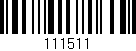 Código de barras (EAN, GTIN, SKU, ISBN): '111511'