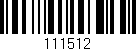Código de barras (EAN, GTIN, SKU, ISBN): '111512'