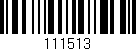 Código de barras (EAN, GTIN, SKU, ISBN): '111513'