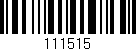 Código de barras (EAN, GTIN, SKU, ISBN): '111515'