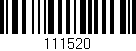 Código de barras (EAN, GTIN, SKU, ISBN): '111520'