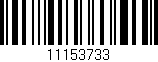Código de barras (EAN, GTIN, SKU, ISBN): '11153733'