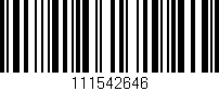 Código de barras (EAN, GTIN, SKU, ISBN): '111542646'