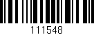 Código de barras (EAN, GTIN, SKU, ISBN): '111548'