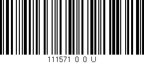 Código de barras (EAN, GTIN, SKU, ISBN): '111571_0_0_U'