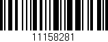 Código de barras (EAN, GTIN, SKU, ISBN): '11158281'