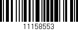 Código de barras (EAN, GTIN, SKU, ISBN): '11158553'