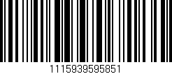 Código de barras (EAN, GTIN, SKU, ISBN): '1115939595851'