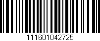 Código de barras (EAN, GTIN, SKU, ISBN): '111601042725'