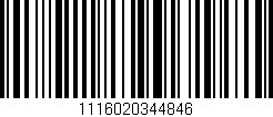 Código de barras (EAN, GTIN, SKU, ISBN): '1116020344846'