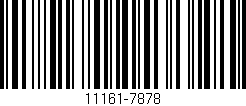 Código de barras (EAN, GTIN, SKU, ISBN): '11161-7878'
