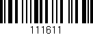 Código de barras (EAN, GTIN, SKU, ISBN): '111611'