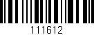 Código de barras (EAN, GTIN, SKU, ISBN): '111612'