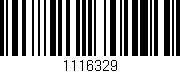 Código de barras (EAN, GTIN, SKU, ISBN): '1116329'