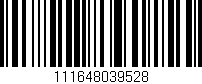 Código de barras (EAN, GTIN, SKU, ISBN): '111648039528'