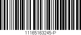 Código de barras (EAN, GTIN, SKU, ISBN): '11165163245-P'
