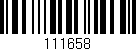 Código de barras (EAN, GTIN, SKU, ISBN): '111658'
