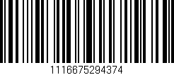 Código de barras (EAN, GTIN, SKU, ISBN): '1116675294374'