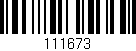 Código de barras (EAN, GTIN, SKU, ISBN): '111673'