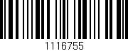Código de barras (EAN, GTIN, SKU, ISBN): '1116755'