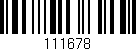 Código de barras (EAN, GTIN, SKU, ISBN): '111678'