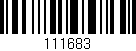 Código de barras (EAN, GTIN, SKU, ISBN): '111683'