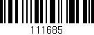 Código de barras (EAN, GTIN, SKU, ISBN): '111685'