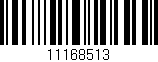 Código de barras (EAN, GTIN, SKU, ISBN): '11168513'