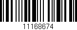 Código de barras (EAN, GTIN, SKU, ISBN): '11168674'