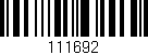 Código de barras (EAN, GTIN, SKU, ISBN): '111692'