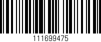 Código de barras (EAN, GTIN, SKU, ISBN): '111699475'