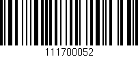 Código de barras (EAN, GTIN, SKU, ISBN): '111700052'