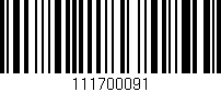 Código de barras (EAN, GTIN, SKU, ISBN): '111700091'