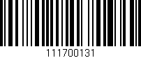 Código de barras (EAN, GTIN, SKU, ISBN): '111700131'