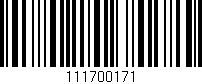 Código de barras (EAN, GTIN, SKU, ISBN): '111700171'