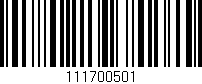 Código de barras (EAN, GTIN, SKU, ISBN): '111700501'