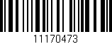 Código de barras (EAN, GTIN, SKU, ISBN): '11170473'