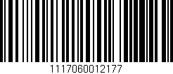 Código de barras (EAN, GTIN, SKU, ISBN): '1117060012177'