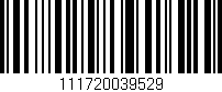 Código de barras (EAN, GTIN, SKU, ISBN): '111720039529'
