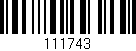 Código de barras (EAN, GTIN, SKU, ISBN): '111743'