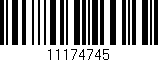 Código de barras (EAN, GTIN, SKU, ISBN): '11174745'