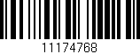 Código de barras (EAN, GTIN, SKU, ISBN): '11174768'