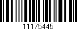 Código de barras (EAN, GTIN, SKU, ISBN): '11175445'