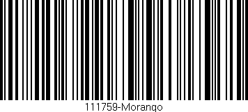 Código de barras (EAN, GTIN, SKU, ISBN): '111759-Morango'