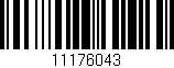 Código de barras (EAN, GTIN, SKU, ISBN): '11176043'